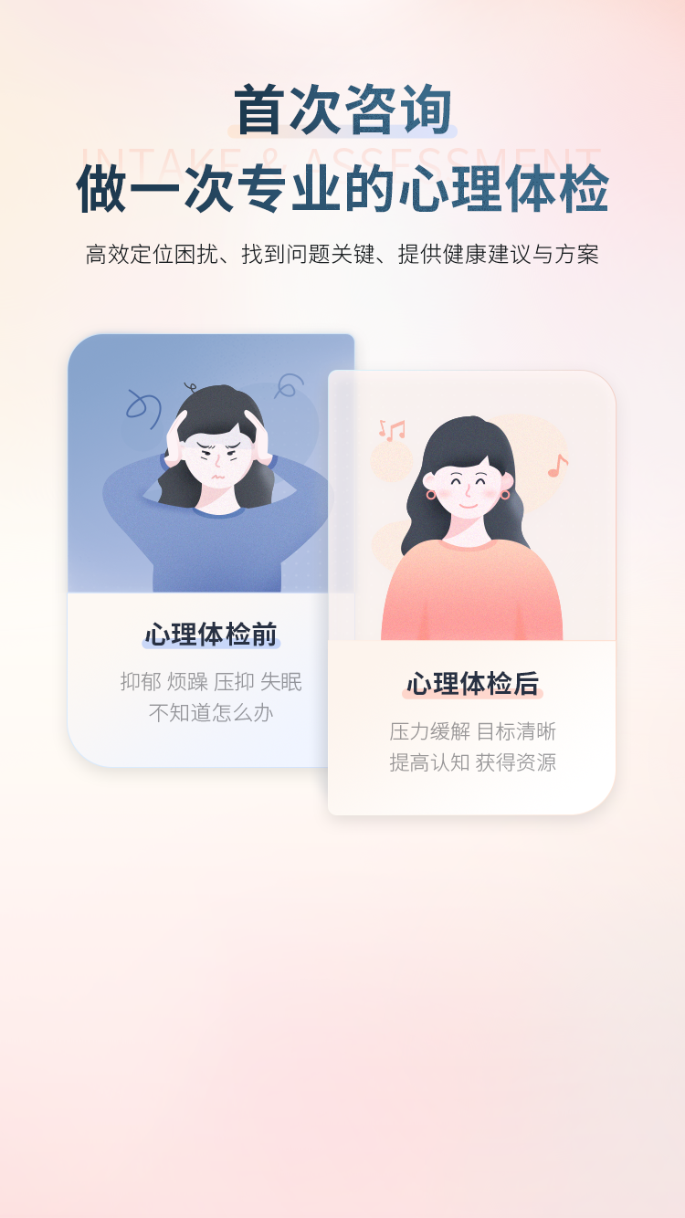心理体检前后状态对比